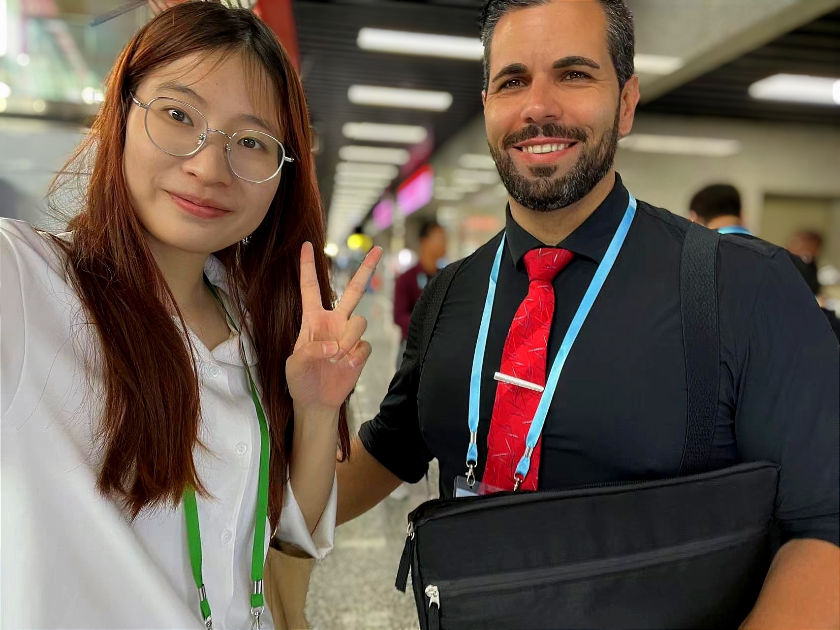S našou Sue na konferencií v Guangzhou. Téma: Medzinárodný obchod a rozvoj podnikania medzi Európou a Áziou